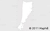Silver Style Simple Map of Moyu, cropped outside