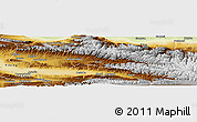 Physical Panoramic Map of Nilka
