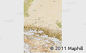 Satellite 3D Map of Pishan