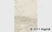 Shaded Relief 3D Map of Pishan