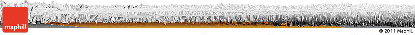 Physical Horizon Map of Pishan, desaturated