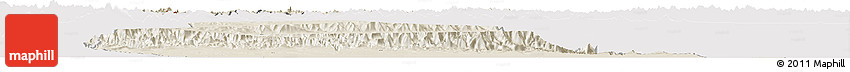 Shaded Relief Horizon Map of Pishan, cropped outside Shaded Relief Horizon Map of Pishan, cropped outside