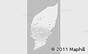 Gray Map of Pishan, single color outside