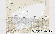 Classic Style Panoramic Map of Pishan