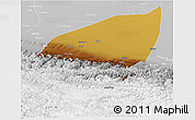 Physical Panoramic Map of Pishan, lighten, desaturated