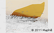 Physical Panoramic Map of Pishan, lighten