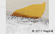 Physical Panoramic Map of Pishan, lighten, semi-desaturated