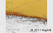 Physical Panoramic Map of Pishan