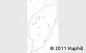 Blank Simple Map of Pishan, cropped outside