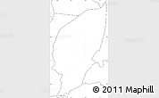 Blank Simple Map of Pishan, no labels
