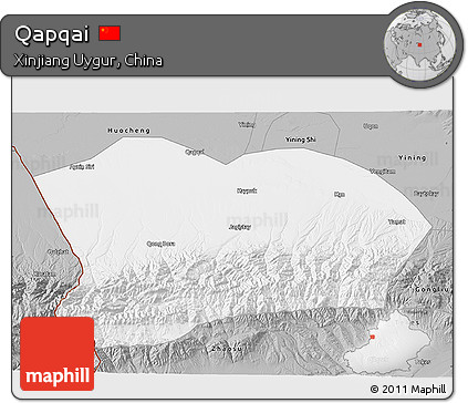 Gray 3D Map of Qapqai