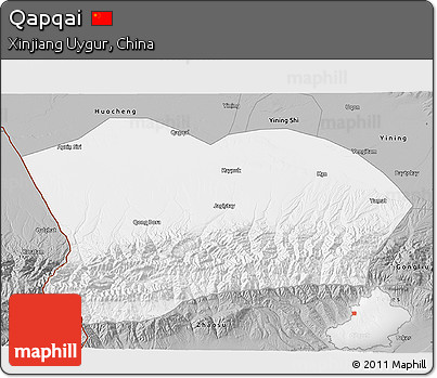 Gray 3D Map of Qapqai
