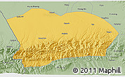 Savanna Style 3D Map of Qapqai