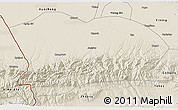 Shaded Relief 3D Map of Qapqai