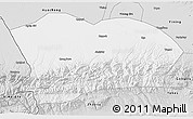 Silver Style 3D Map of Qapqai