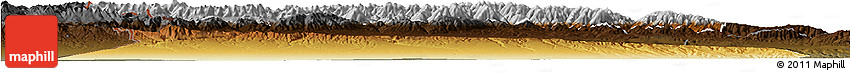 Physical Horizon Map of Qapqai, darken