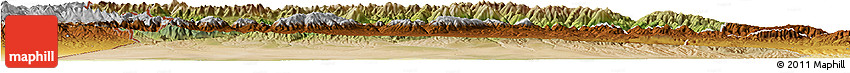 Satellite Horizon Map of Qapqai, physical outside