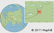 Savanna Style Location Map of Qapqai