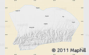 Classic Style Map of Qapqai, single color outside