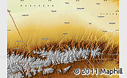 Physical Map of Qapqai