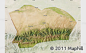 Satellite Map of Qapqai, lighten