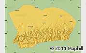 Savanna Style Map of Qapqai, single color outside