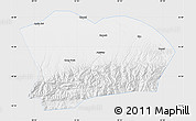 Silver Style Map of Qapqai, single color outside