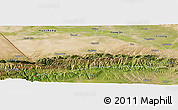 Satellite Panoramic Map of Qapqai