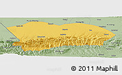 Savanna Style Panoramic Map of Qapqai