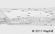 Silver Style Panoramic Map of Qapqai