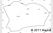 Blank Simple Map of Qapqai, cropped outside