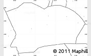 Blank Simple Map of Qapqai, no labels