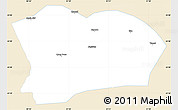 Classic Style Simple Map of Qapqai, single color outside