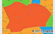 Political Simple Map of Qapqai
