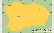 Savanna Style Simple Map of Qapqai, single color outside