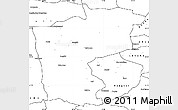 Blank Simple Map of Ruoqiang