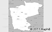 Gray Simple Map of Ruoqiang