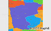 Political Simple Map of Ruoqiang