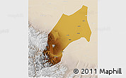 Physical 3D Map of Shache, lighten