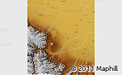 Physical 3D Map of Shache
