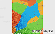 Political 3D Map of Shache