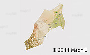 Satellite 3D Map of Shache, cropped outside