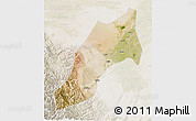 Satellite 3D Map of Shache, lighten