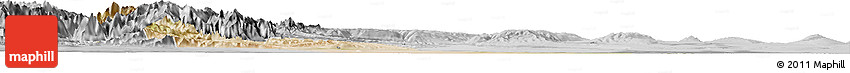 Satellite Horizon Map of Shache, desaturated