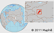 Gray Location Map of Shache