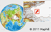Physical Location Map of Shache, highlighted parent region