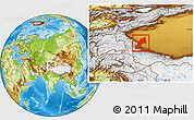 Physical Location Map of Shache
