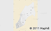 Classic Style Map of Shache, single color outside
