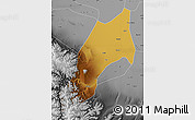 Physical Map of Shache, desaturated