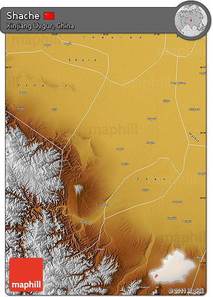 Physical Map of Shache